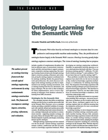 Ontology Learning For The Semantic Web - Inspiring Innovation