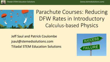 Parachute Courses - American Association Of Physics Teachers
