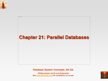 Chapter 17: Parallel Databases - GitHub Pages