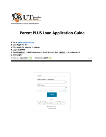 Parent PLUS Loan Application Guide