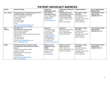 PATIENT ADVOCACY AGENCIES - Advocatehealth 