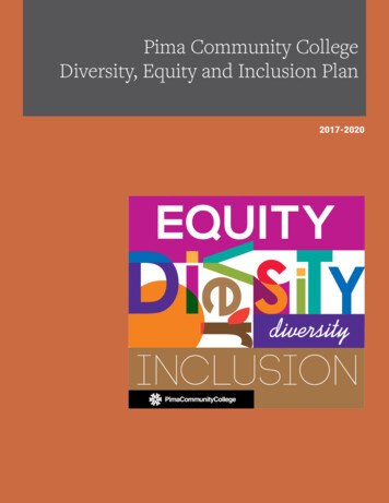 Diversity Equity Inclusion Plan - Pima Community College