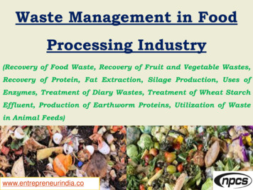 Waste Management In Food Processing Industry - Entrepreneur India