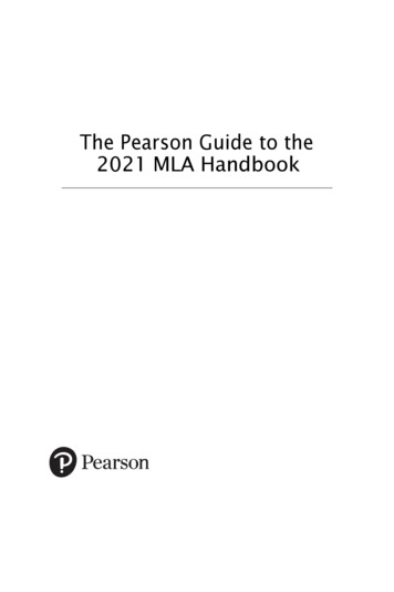 The Pearson Guide To The 2021 MLA Handbook