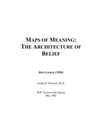 Maps Of Meaning: The Architecture Of Belief - Internet Archive