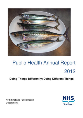 Public Health Annual Report 2012 - Shb.scot.nhs.uk