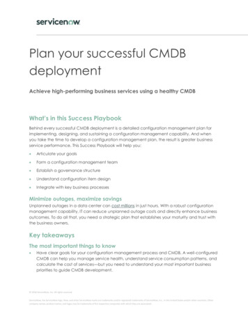 Plan Your Successful CMDB Deployment - Bitpipe