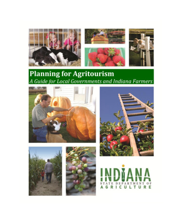 Planning For Agritourism - Indiana