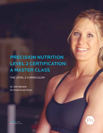 Precision Nutrition Level 2 Certification: A Master Class