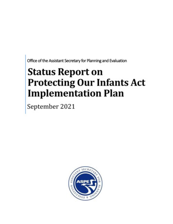 Status Report On Protecting Our Infants Act Implementation Plan . - ASPE