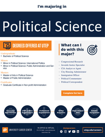 Political Science - Utep.edu