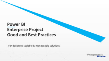 Power BI Enterprise Project Good And Best Practices