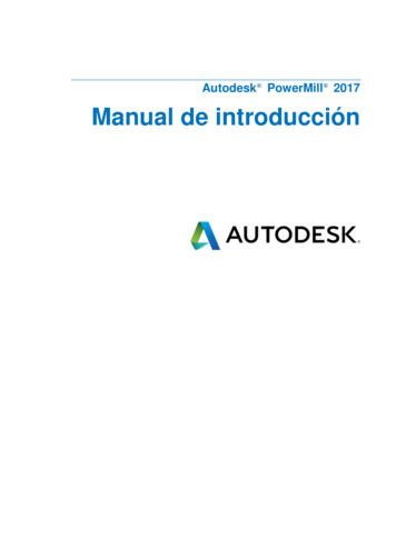 Autodesk PowerMill 2017 Manual De Introducción