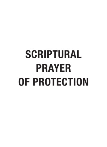 Scriptural Prayer Of Protection