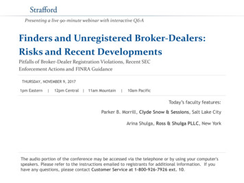 Finders And Unregistered Broker-Dealers: Risks And Recent Developments