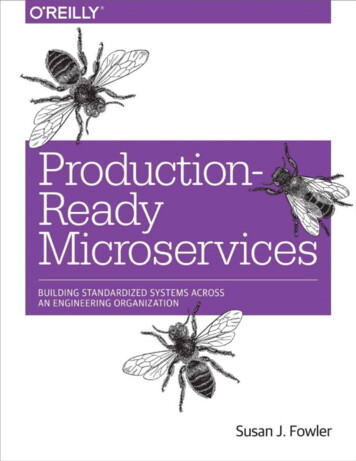 Production-Ready Microservices: Building Standardized Systems Across An .