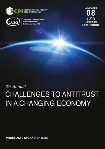 2 Challenges To Antitrust In A Changing Economy