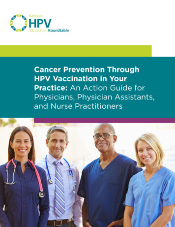Cancer Prevention Through HPV Vaccination In Your Practice: An Action .