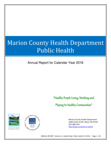 Marion County Health Department Public Health