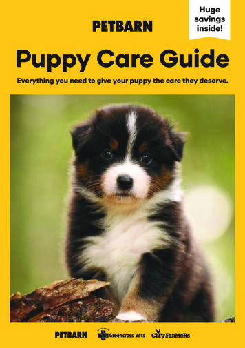 Huge Savings Huge Savings Inside! Puppy Care Guide - Petbarn