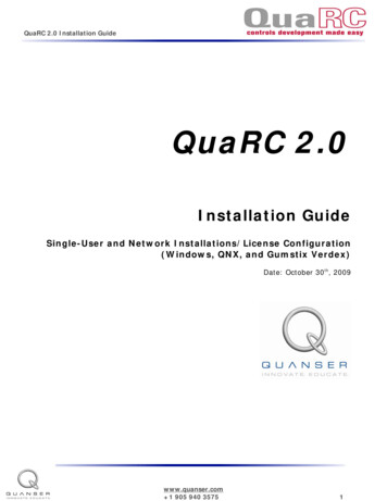 Quarc Installation Guide - SiViRT