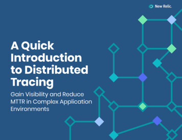 A Quick Introduction To Distributed Tracing - New Relic