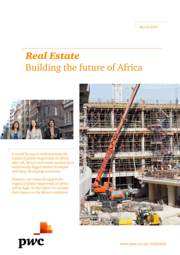 Real Estate Building The Future Of Africa - PwC
