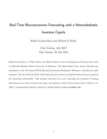 Real-Time Macroeconomic Forecasting With A . - School Of Economics
