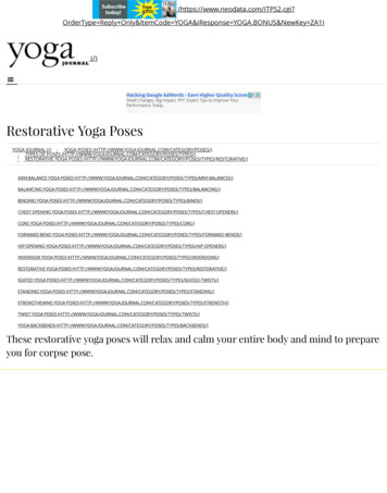 Restorative Yoga Poses - EDS Wellness, Inc.