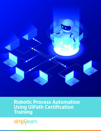 Robotic Process Automation Using UiPath Certification Training