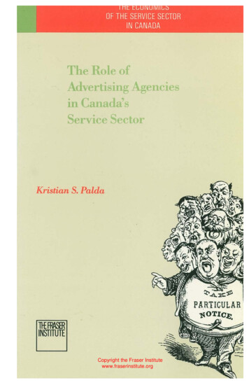 Role Of Advertising Agencies Service Sector - Fraser Institute