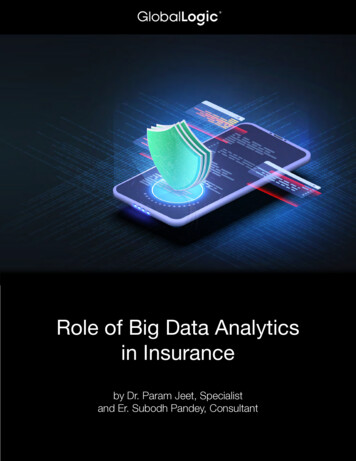 Role Of Big Data Analytics In Insurance - Globallogic 