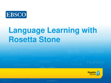 Language Learning With Rosetta Stone