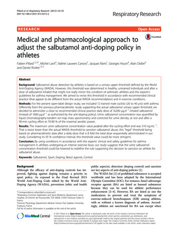 Medical And Pharmacological Approach To Adjust The Salbutamol Anti .