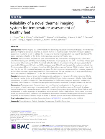 Reliability Of A Novel Thermal Imaging System For Temperature .