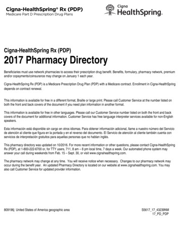 Cigna-HealthSpring Rx (PDP) 2017 Pharmacy Directory