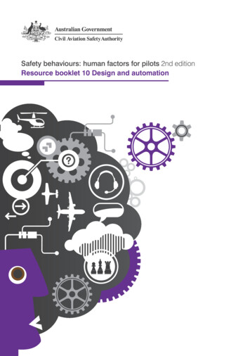 Safety Behaviours: Human Factors For Pilots 2nd Edition Resource .