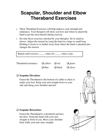 Scapular, Shoulder And Elbow Theraband Exercises