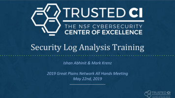 Security Log Analysis Training - IU