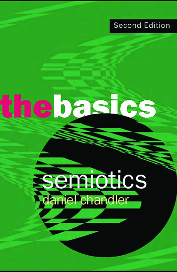 Semiotics The Basics, Second Edition - Universitas Brawijaya