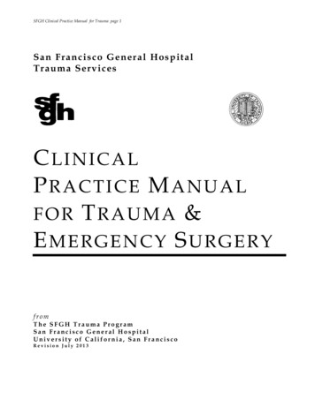 San Francisco General Hospital Trauma Services