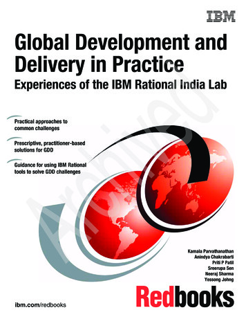 Front Cover Global Development And Delivery In Practice - IBM Redbooks