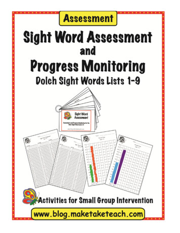 Sight Word Assessment - Make Take & Teach