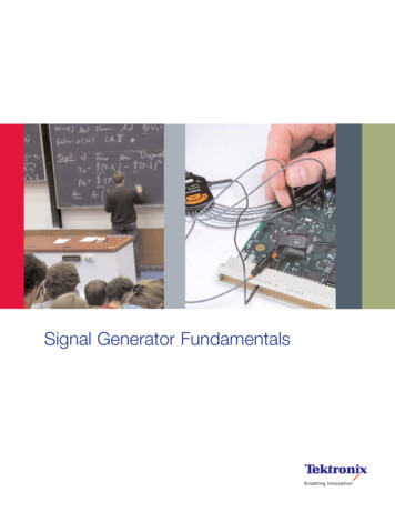 Signal Generator Fundamentals - Case School Of Engineering