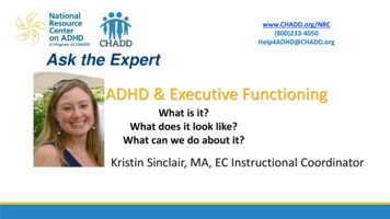 ADHD & Executive Functioning - CHADD
