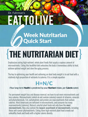 The Nutritarian Diet