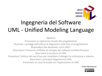 Ingegneria Del Software UML - Unified Modeling Language - Units.it