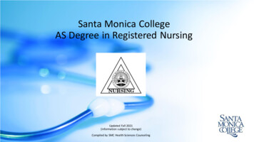 Santa Monica College AS Degree In Registered Nursing