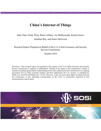 China's Internet Of Things - Homepage U.S.- CHINA