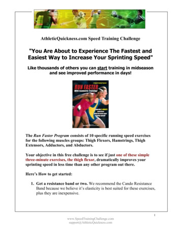 Speed Challenge Instructions - #1 Speed Training Workout